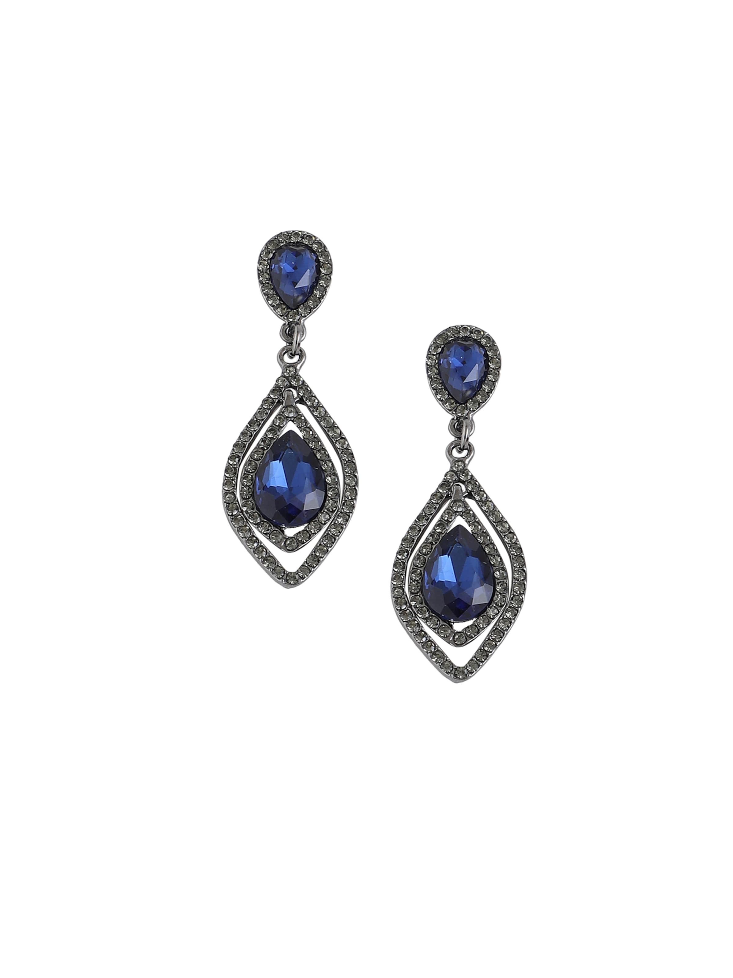 SOHI Uhani 'Chavi' | srebrna barva: sprednja stran