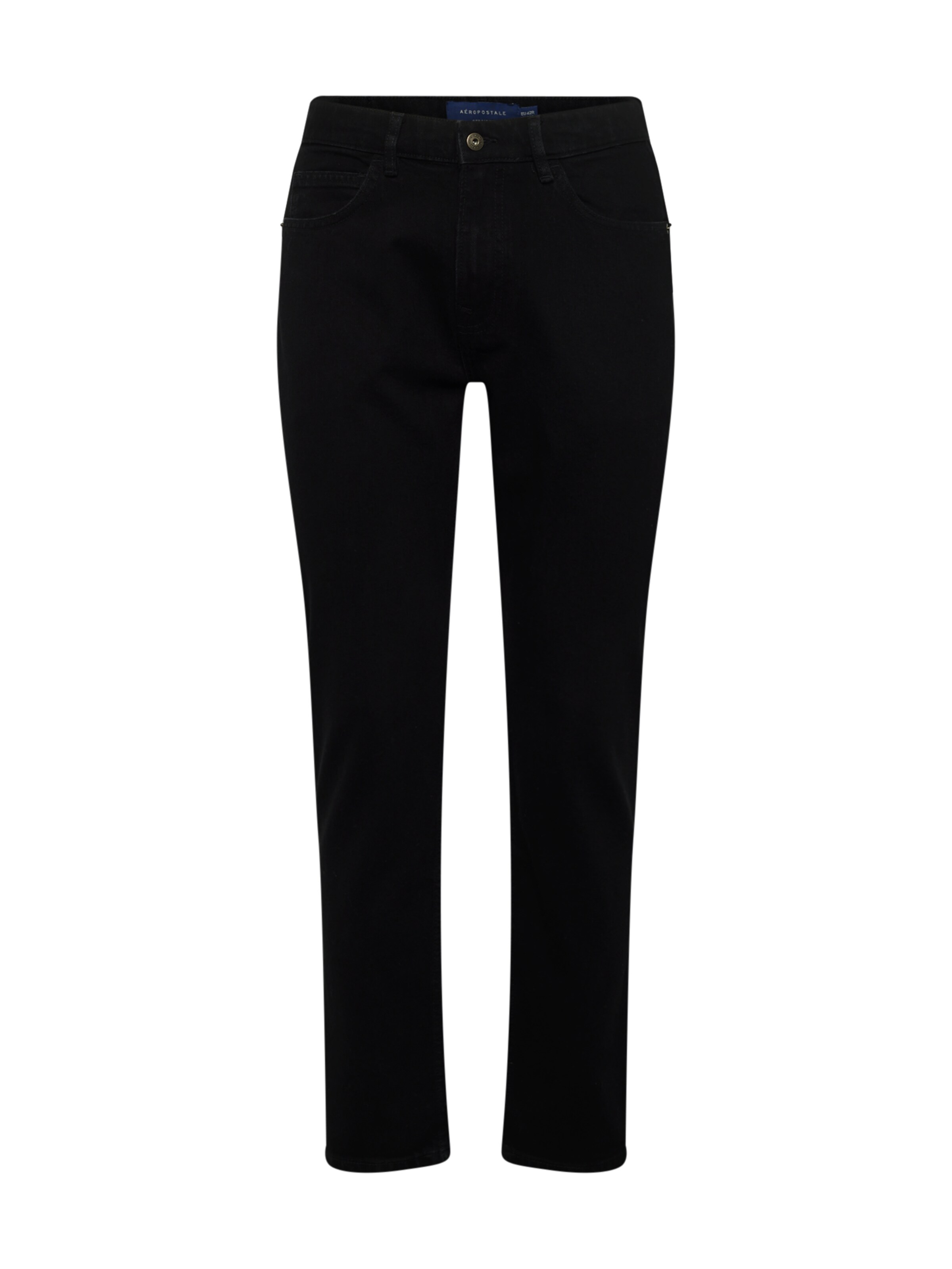 juoda AÉROPOSTALE Standartinis Džinsai: priekis