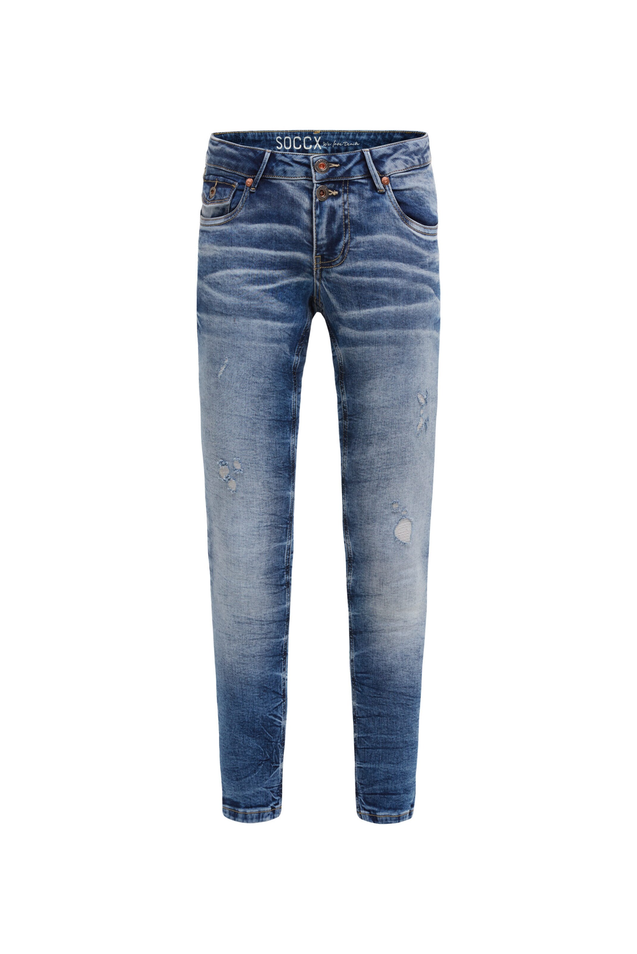 Soccx Jeans 'MI:LO' in Blue / White, Item view