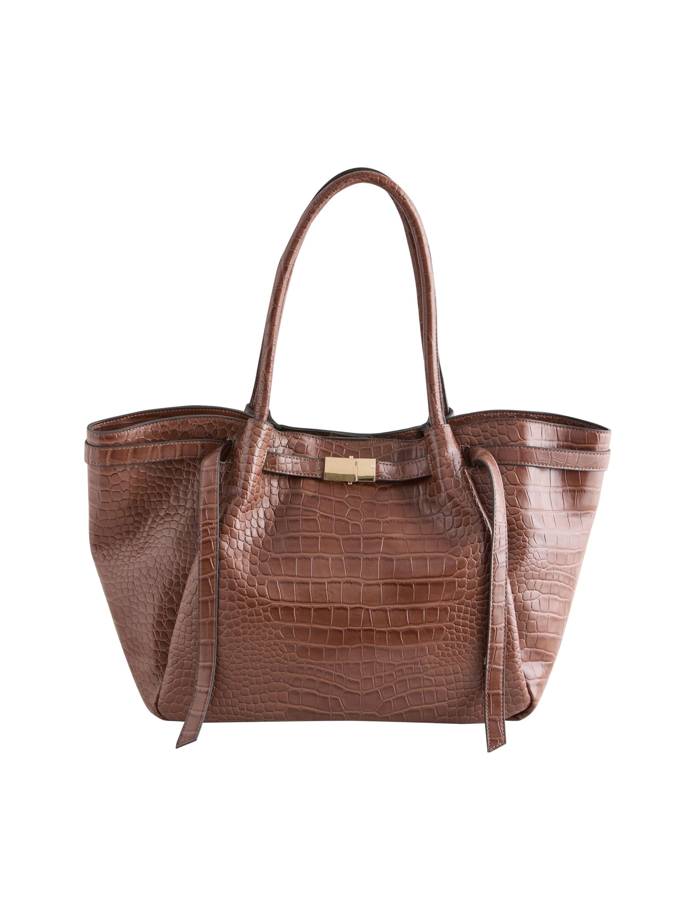 Next Taška přes rameno – hnědá: přední strana