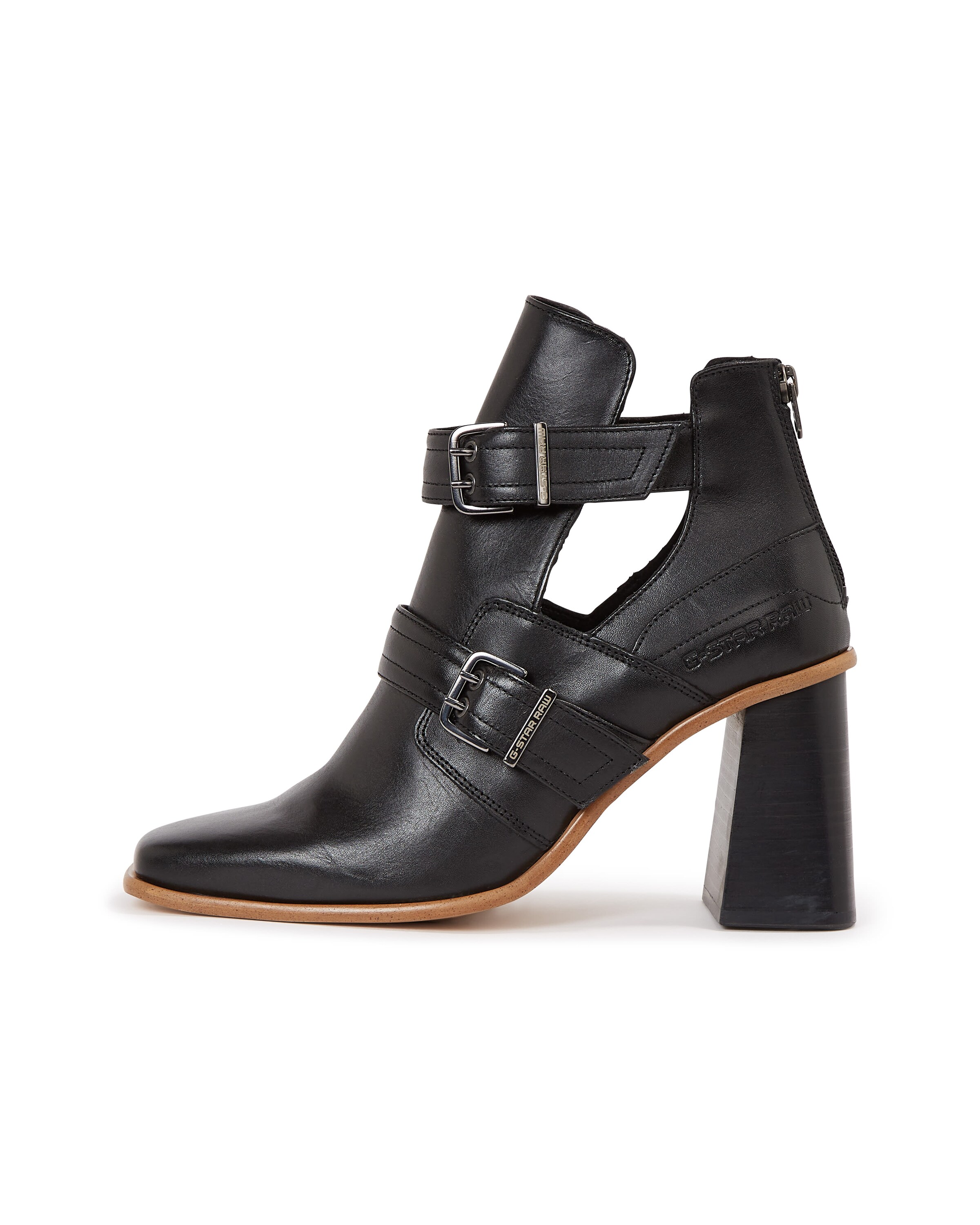 G-STAR Boots 'Ringer Mid Strap Boots' in Zwart: voorkant