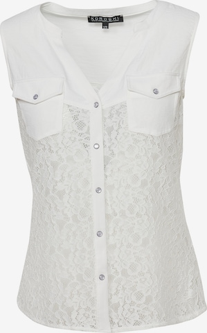 KOROSHI Blouse in White: front