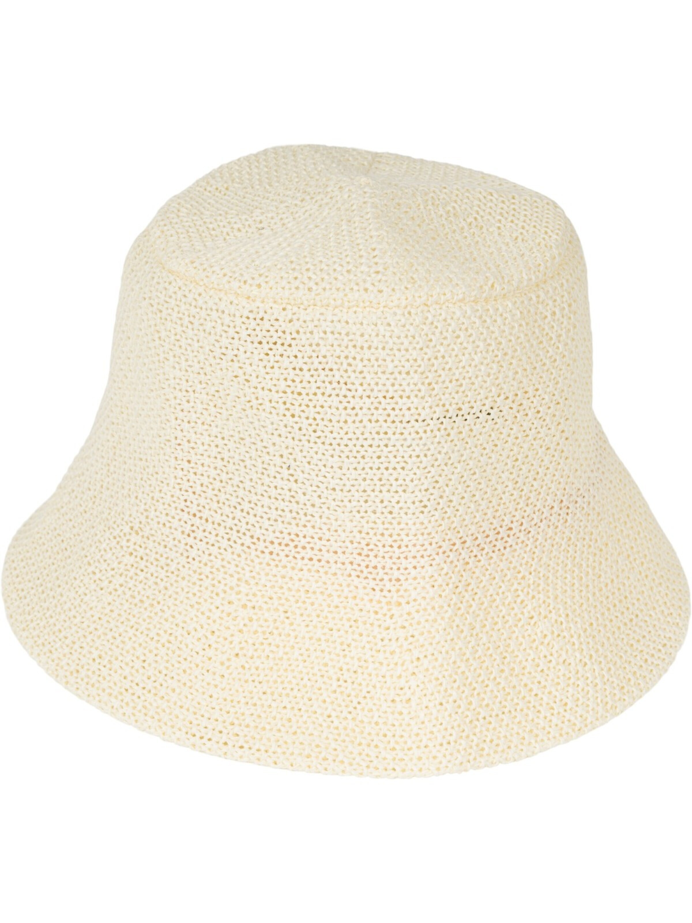 styleBREAKER Hut 'Fischerhut aus Papierstroh - Knautschhut'‌‌‌‌‌‌‌‌‌‌ in Beige