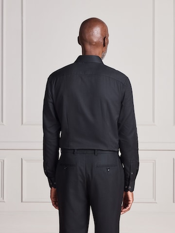Next Slim fit Button Up Shirt in Black