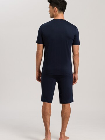 Hanro Pyjama kort in Blauw