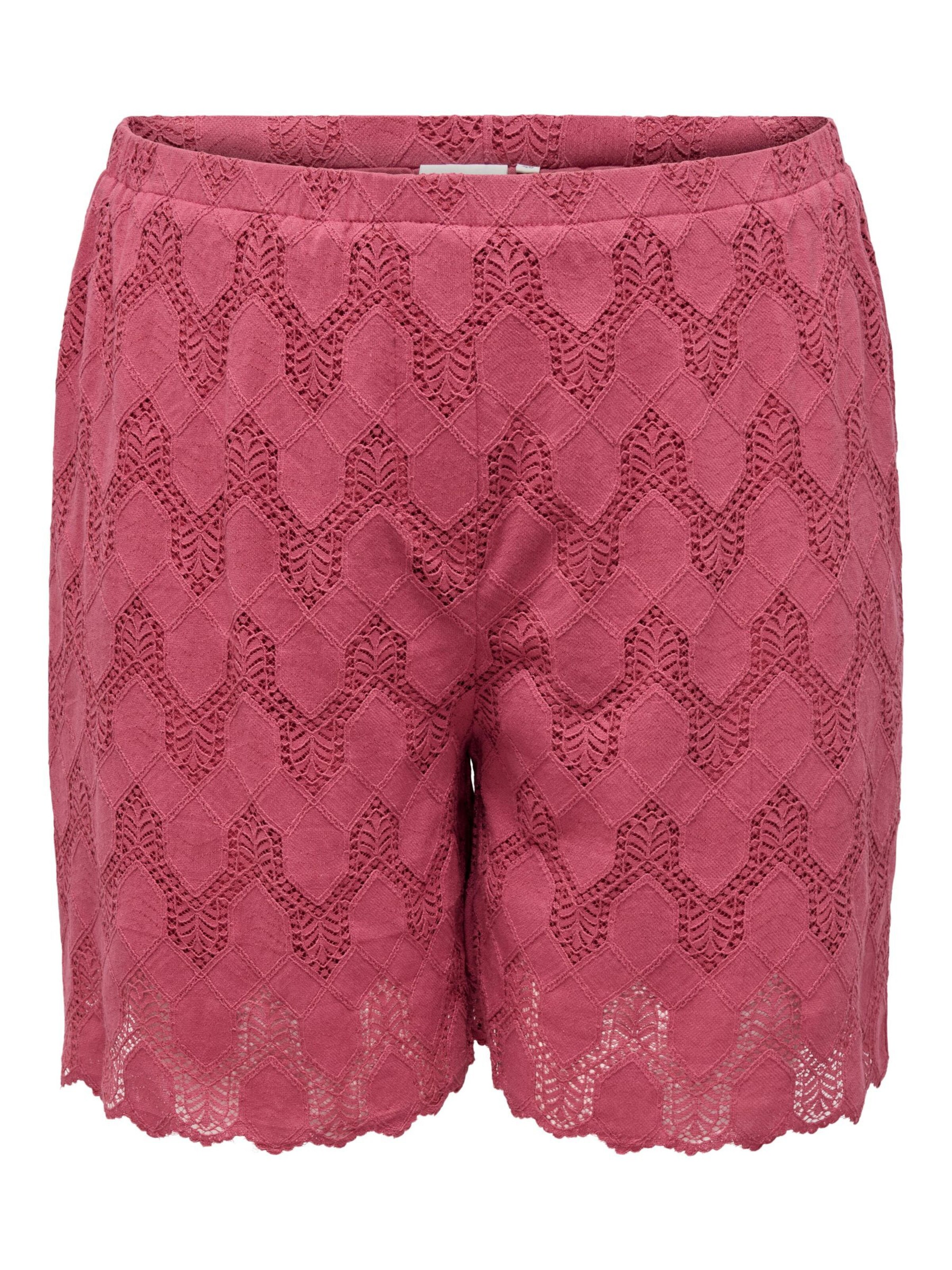 ONLY Carmakoma regular Bukser i rød: forside