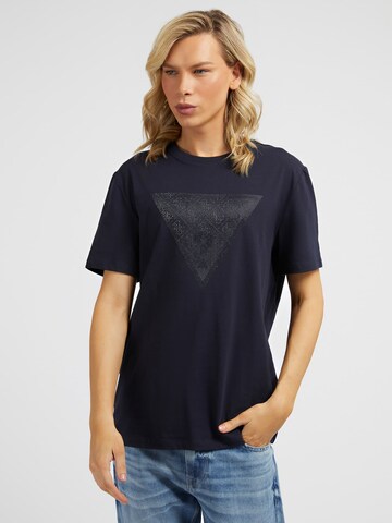 GUESS - Camiseta en azul: frente