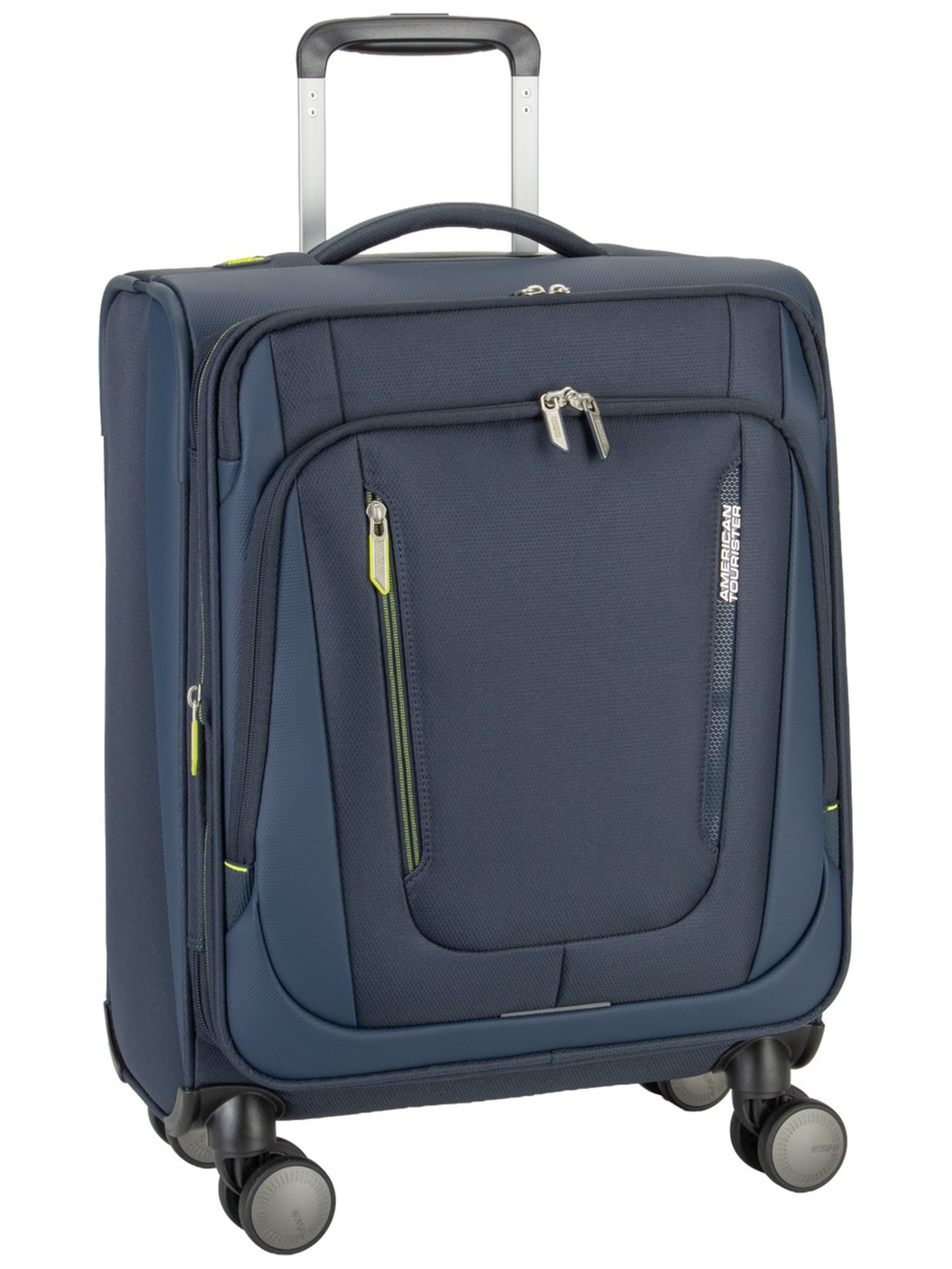 American Tourister Cart ' Wanderlite Spinner S Exp ' in Blue: front