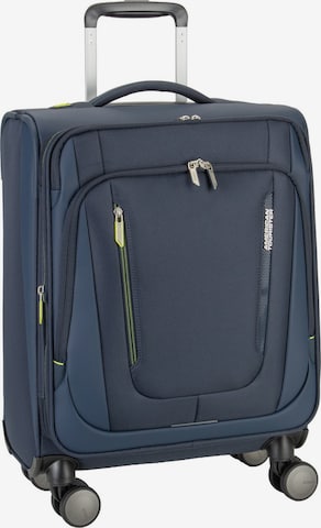 American Tourister Cart ' Wanderlite Spinner S Exp ' in Blue: front