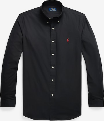 juoda Polo Ralph Lauren Priglundantis modelis Marškiniai: priekis