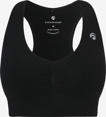 OCEANSAPART - Soutien Bustier Soutien de desporto 'Venice' em preto: frente