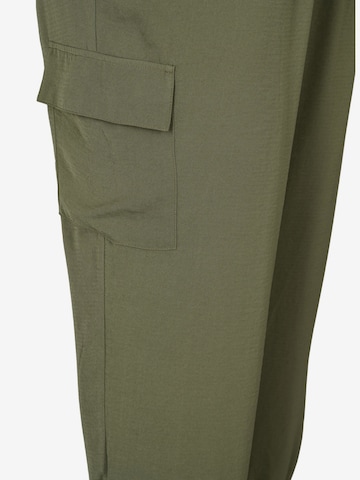 Zizzi Tapered Cargo Pants 'CAJOY' in Green