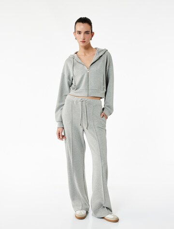 Koton Zip-Up Hoodie in Grey: front