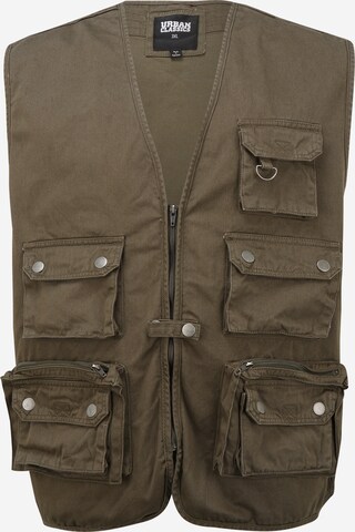 Urban Classics Vest 'Worker' in Green: front