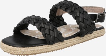 MTNG Sandals in Black: front