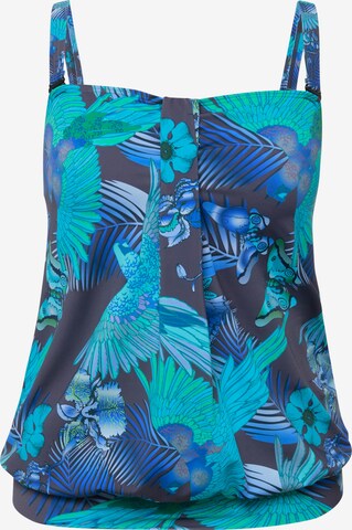 Ulla Popken Bralette Tankini in Blue