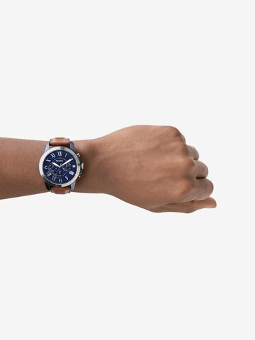 FOSSIL Analogové hodinky 'Grant FS5151' – hnědá: přední strana