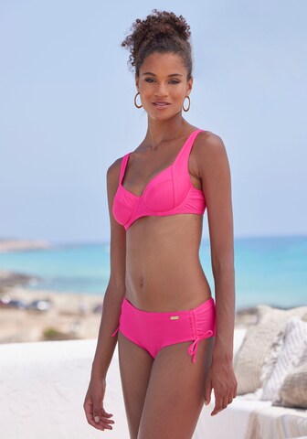 LASCANA Bikini hlačke | roza barva: sprednja stran