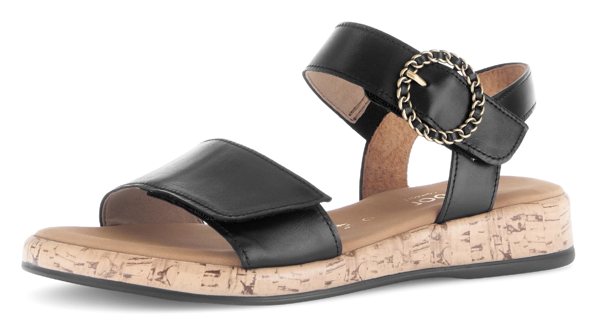 GABOR - Sandália em preto: frente