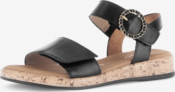 GABOR Sandale in Schwarz: Vorderseite