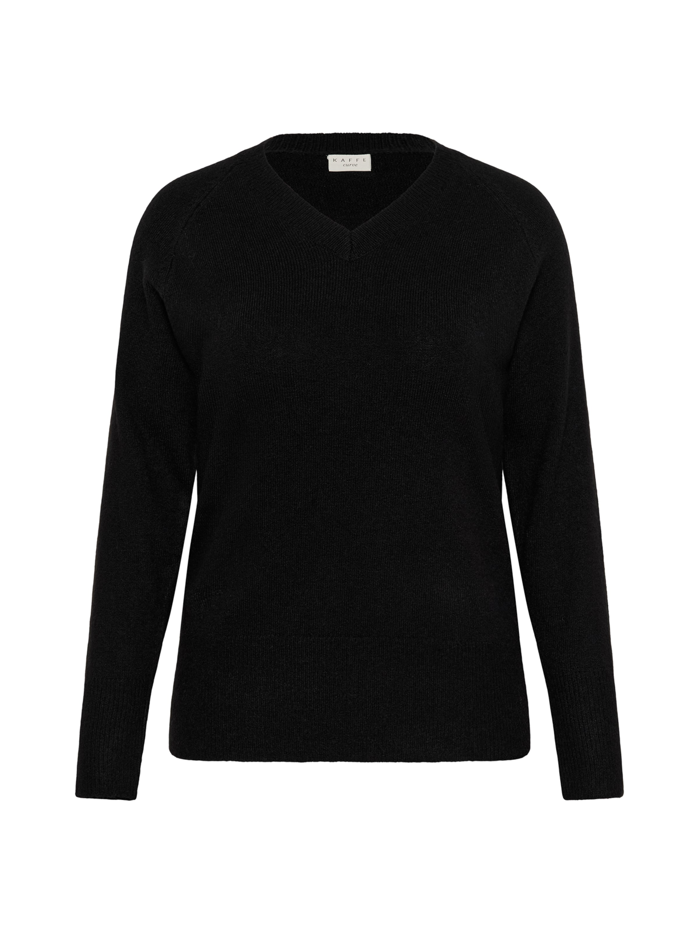 KAFFE CURVE Pullover 'Niela' in Schwarz: Vorderseite