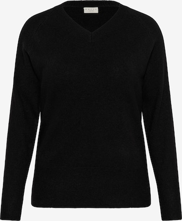 Pull-over 'Niela' KAFFE CURVE en noir : devant