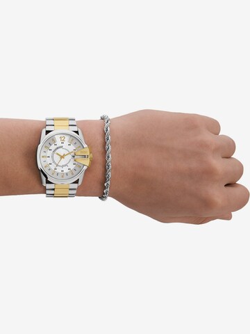 DIESEL Set: Uhr + Armband in Silber