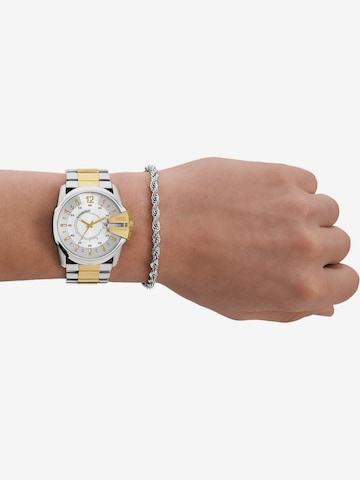 DIESEL Set: Uhr + Armband in Silber