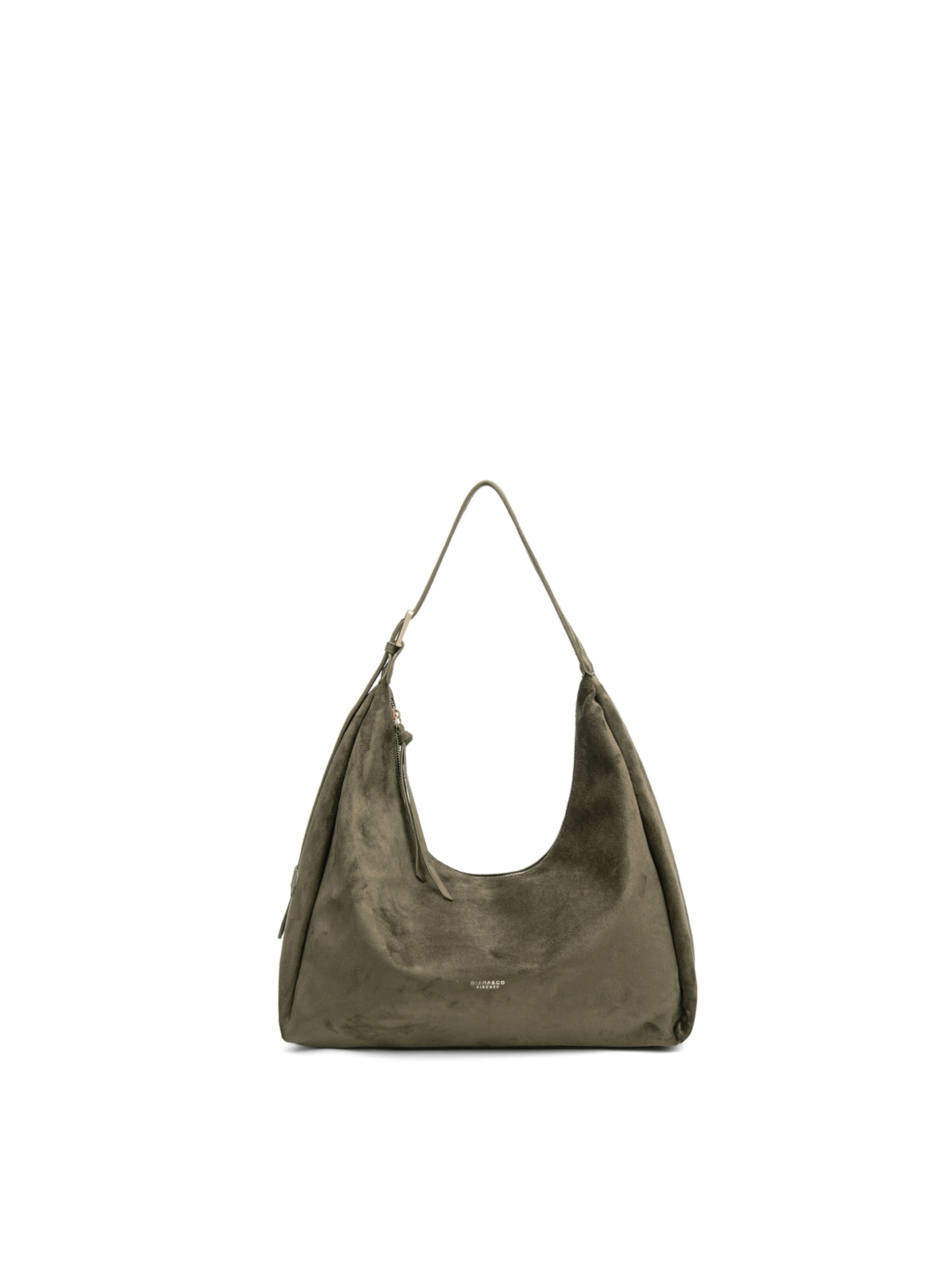 Borsa a spalla 'Borsa a Spalla Donna Diana&Co Poliestere Chiusura Zip' di Diana&Co. in verde: frontale