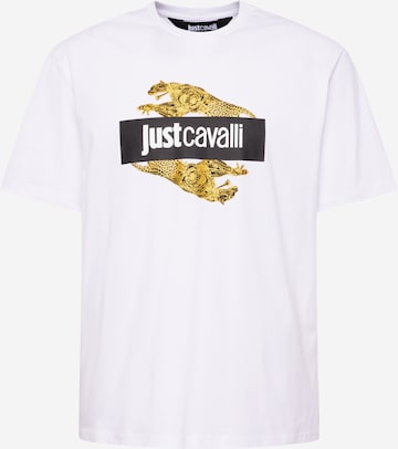 Just Cavalli T-shirt i vit: framsida