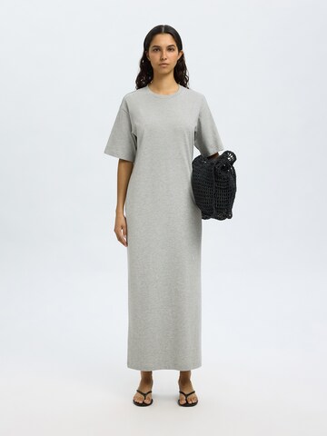 SELECTED FEMME Dress 'SLFESSENTIAL' in Grey: front
