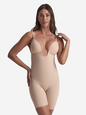 Body modelant 'Sculpting Bodysuit Deep V' Bye Bra en beige : devant
