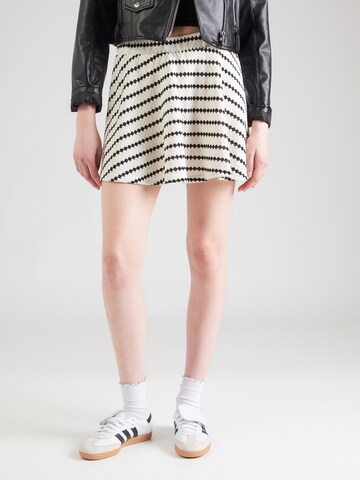 ONLY - Falda 'ONLEVA' en blanco: frente