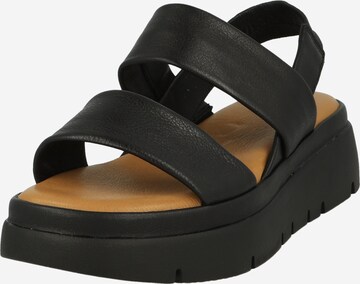 Dune LONDON Sandals 'LOCATION' in Black: front