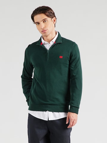 Pull-over 'San Quintus' HUGO en vert : devant
