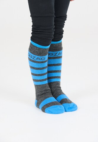 ZigZag Athletic Socks 'Znow' in Blue