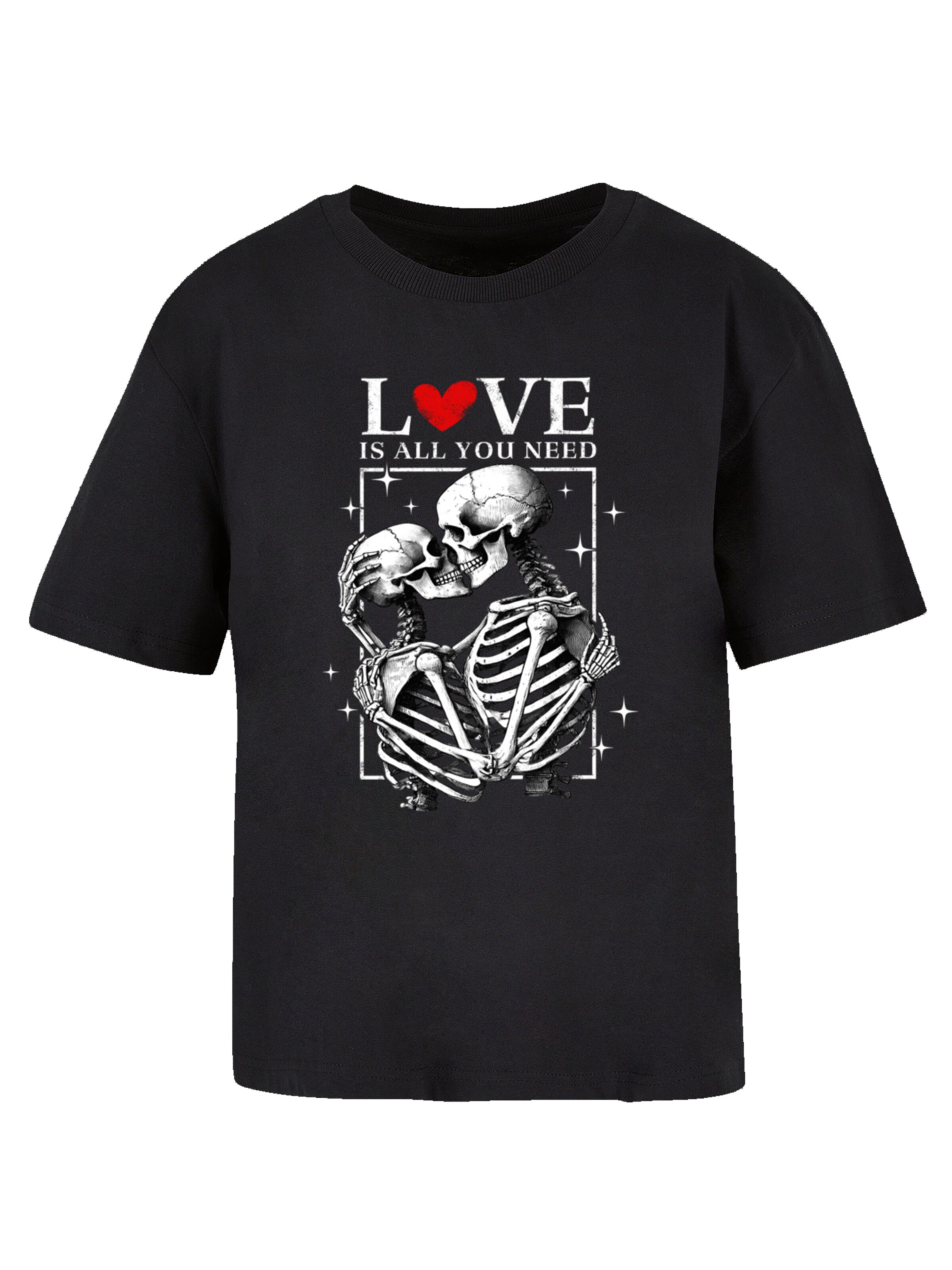 F4NT4STIC T-Shirt 'Love is all you need' in Schwarz: Vorderseite