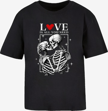 F4NT4STIC T-Shirt 'Love is all you need' in Schwarz: Vorderseite