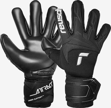 REUSCH Torwarthandschuhe 'Attrakt Freegel Infinity Finger Support' in Schwarz: Vorderseite