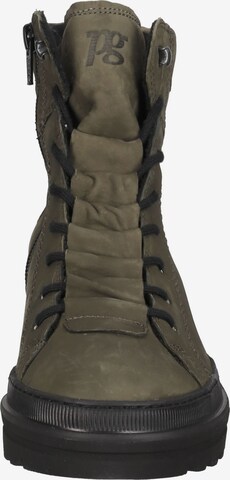 Paul Green Lace-Up Ankle Boots in Green