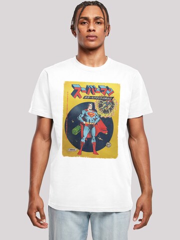 T-Shirt 'Superman International Cover -BLK' F4NT4STIC en blanc : devant