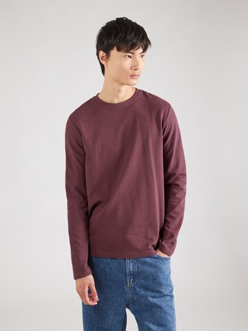 T-Shirt QS en violet : devant