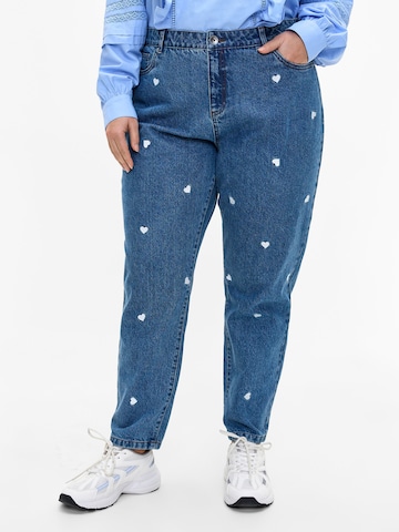 Zizzi Regular Jeans 'JELENA' in Blue: front