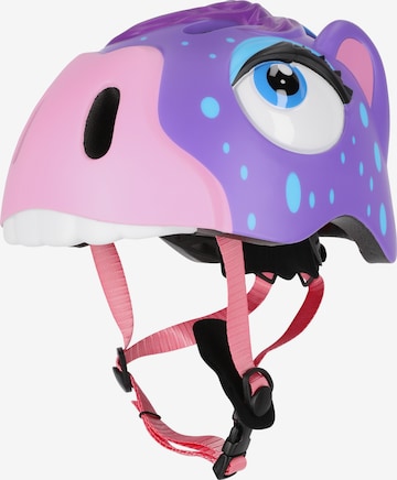 Crazy Safety Fahrradhelm 'Horse' in Lila: Vorderseite