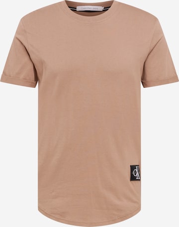 Calvin Klein Jeans Shirt in Brown: front