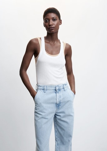 MANGO Tapered Jeans in Blau