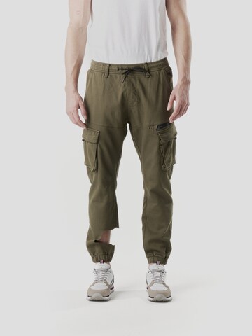 KOROSHI Tapered Gargohousut värissä vihreä: etupuoli