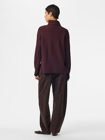 PIECES Sweater 'PCMALOU' in Red