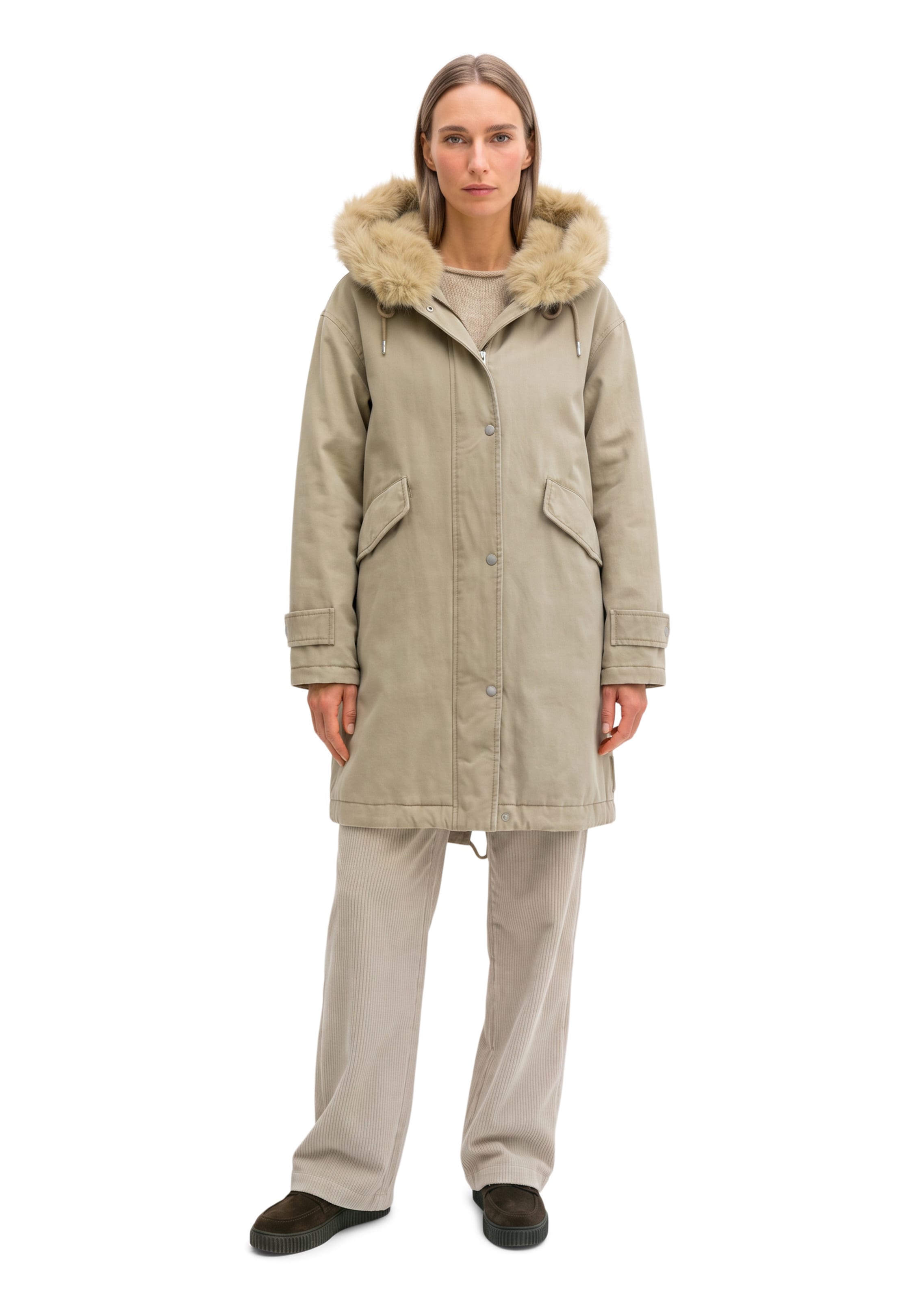Marc O'Polo Tussenmantel in Beige: voorkant