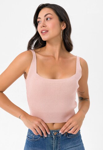 Felix Hardy Knitted top in Pink: front